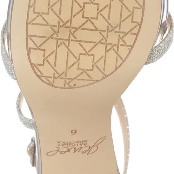 Galen Strappy Platform Sandal JEWEL BADGLEY MISCHKA Silver Glitter - Picture 3 of 14